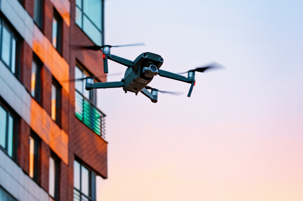 Drone inspection in action